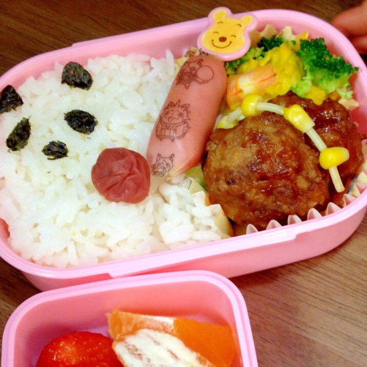 冷凍常備で時短弁当★オーブンでハンバーグ&鶏つくね